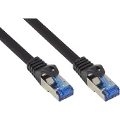 GOOD CONNECTIONS RNS Patchkabel SmartFLEX, Cat.6A, S/FTP, PiMF, halogenfrei, 500MHz, schwarz, 3m,