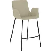 Mayer Barstuhl Sitzmöbel 1222 53 x 49 x 95 cm Stahl schwarz/taupe 1222_V3_30484
