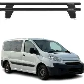 Menabo Dachträger Grundträger für Citroen Jumpy II 2007-2016 Alu Schwarz
