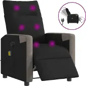 vidaXL Stabli Möbel Massagesessel Elektrisch Schwarz Stoff - Fernseh- & Relaxsessel CC2024849 2parcel