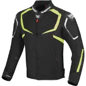 Berik X-Speed Air Schwarz Weiß Neon Gelb Motorrad Textiljacke Größe 56