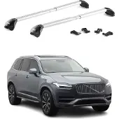 Aurilis Dachträger Grundträger für Volvo XC90 2015-2025 Aluminium Silber 2 tlg ABE