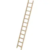 Proregal Stufen-Anlegeleiter Holz ohne Traverse 12 Stufen