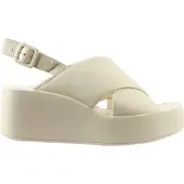 Högl Damen Sandalen Lucie Keilabsatz Glattleder beige Sacchetto-Machart