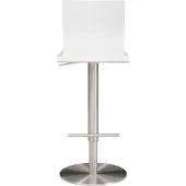Mayer Barstuhl Sitzmöbel myHENRI 1226 39,5 x 43 x 81 cm Stahl chrom/weiß 1226-04-818
