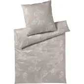JOOP! Mako-Satin-Bettwäsche-Garnitur Paisley Farbe taupe Größe 140x200+70x90