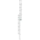 MUNK Günzburger Steigtechnik MUNK ortsfeste Steigleitern Aluminium, 14,28m SH