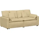 Syfax Modulares Sofa mit Kissen Graugrün
