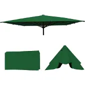 Mendler Ersatz-Bezug für Gastronomie Sonnenschirm MCW-D20, Sonnenschirmbezug Ersatzbezug, 5x5m (Ø7,2m) Polyester dunkelgrün