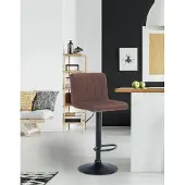 CLP 2er Set Barhocker Jamie Samt braun