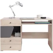 Masseno Schreibtisch RAVENNA 125x55x76 cm Bürotisch Computertisch, Eichefarben