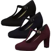 Tamaris Damen Pumps T-Steg Spangenpumps 1-24413-25, Größe:40 EU, Farbe:Schwarz