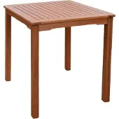 H4L GartentischTerrassentisch Eukalyptus Beistelltisch Holztisch Tisch 70x70cm