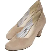 Hirschkogel Damen Pumps aus echtem Leder in Rot mit runder Spitze, Artikelnummer 3000507