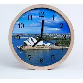 Tulup Holzuhr 30fi cm wanduhr - Sidney Opera City