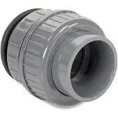 Peraqua d 50 PVC Klebemuffe - 2" Verschraubungen + O-Ring