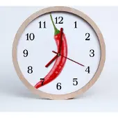 Tulup Holzuhr 20fi cm wanduhr - Chili