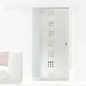 Levidor Glasschiebetür 65 x 217,5 cm Frankfurt Griffmuschel