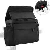 Lixada Fahrrad-Lenkertasche, wasserdichte Mountainbike-Tasche mit Touchscreen, klappbarer Telefonhalter