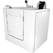 AcquaVapore Sitzwanne Whirlpool Badewanne mit Tür S02WP-TH-A-R 78x100cm