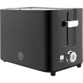 MasterChef Toaster 700 W, 2 Scheiben, 7 Bräunungsstufen, Schwarz