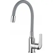 Kuchinox Küchenarmatur mit flexiblem Auslauf grau Elza