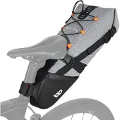 West Biking Wasserdichte Fahrradsatteltasche 10L Fahrradsitztasche Rennrad Mountainbike Hecktasche Fahrradtasche Packtasche