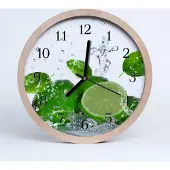 Tulup Holzuhr 20fi cm wanduhr - Limette