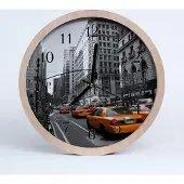 Tulup Holzuhr 20fi cm wanduhr - Taxi New York City