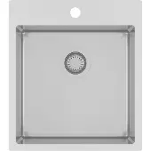 QUELLMALZ Edelstahl-Einbau-Spüle AIRA 1 - ab 50er Unterschrank, 450 x 510 cm