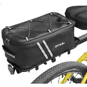 ANMEILU Fahrradkoffer 7L Fahrrad Pendeltasche Wasserfeste Fahrradtasche mit wasserdichter Regenhuelle