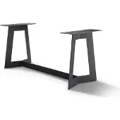 Natur24 Tischgestell Milaan 120x60x72 Stahl Schwarz