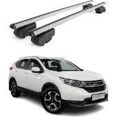 Omtec Dachträger Gepäckträger für Honda CR-V 2019-2023 Querträger ABE Alu Grau 2x
