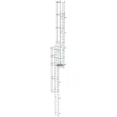 MUNK Günzburger Steigtechnik MUNK ortsfeste Steigleitern Aluminium, 10,92m SH PG2