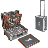 Kwb Werkzeug-Koffer Trolley inkl. Werkzeug-Set, 175 -teilig, gefüllt, robust