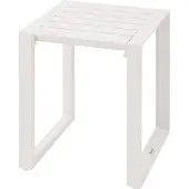 Hespéride Quadratischer beistelltisch "allure" hafer 44 x 44 x 55cm aus aluminium -