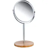 Testrut Tischspiegel 17 cm rund Bambusfuß