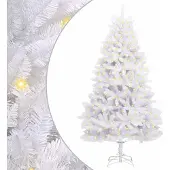 Syfax Künstlicher Weihnachtsbaum Weiß 210 cm PVC und Metall