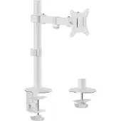 Equip 17"-32" Bewegliche Monitor/LCD-Tischhalterung, Weiß, Klemme/Durchführung, 9 kg, 43,2 cm (17"), 81,3 cm (32"), 100 x 100 mm, Weiß
