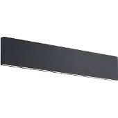 LINDBY Ignazia LED Wandleuchte L47 Black - , Ignazia, dimmbar, Schwarz, für Wohnzimmer, Metall, Modern
