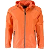 James & nicholson Sportliche, funktionale Outdoorjacke orange/carbon, Gr. XXL