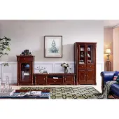 AEA Design Wohnwand Lowboard TV-Schrank + 2x Vitrinen 3tlg. Set Klassisch Stil Neu