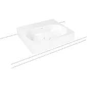 Kaldewei CENTRO Aufsatzwaschtisch 3057 600x500x120 mm, 903006013001, Ausführung: mit 1-er Hahnlochbohrung