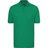 James & nicholson Hochwertiges Polohemd mit Armbündchen irish-green, Gr. XL