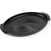 Peugeot Fischplancha GRILL TO TABLE 41cm Keramik Schwarz Oval Grill Backofen