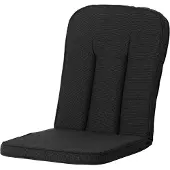 Madison Tuinstoelkussen Carlo / Calvia Rib Schwarz, 101x47cm, 5cm dick, mit Befestigungsband, komfortabel und stilvoll