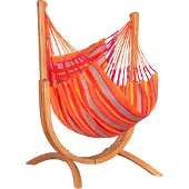 LA SIESTA Hängesessel Udine Outdoor Toucan - wetterresistent mit Eucalyptus-Gestell