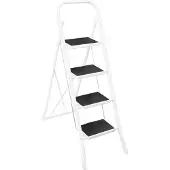 SZ Metall Klapptritt weiß 4 Stufen, H: 145,0 cm