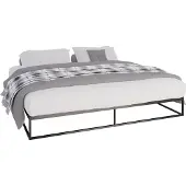 CLP Metallbett Scala | Farbe schwarz Größe 200x200x25 cm