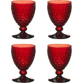 Villeroy & Boch Boston Coloured 4er Set Weißweinglas 125 ml rot Kristallglas